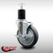 Service Caster 5'' SS Thermoplastic Rubber Swivel 1-3/4'' Expanding Stem Caster with Brake SCC-SSEX20S514-TPRB-TLB-134 - alternate 4